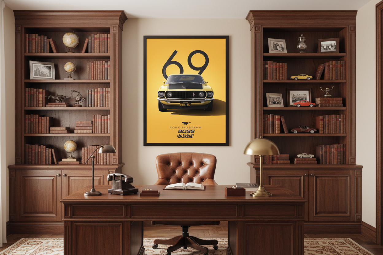 Bil Plakat 124 i kontor