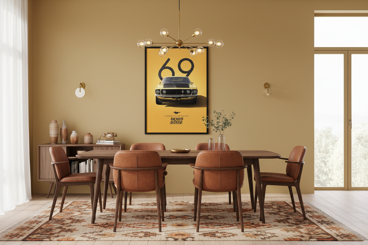 Bil Plakat 124 i spisestue