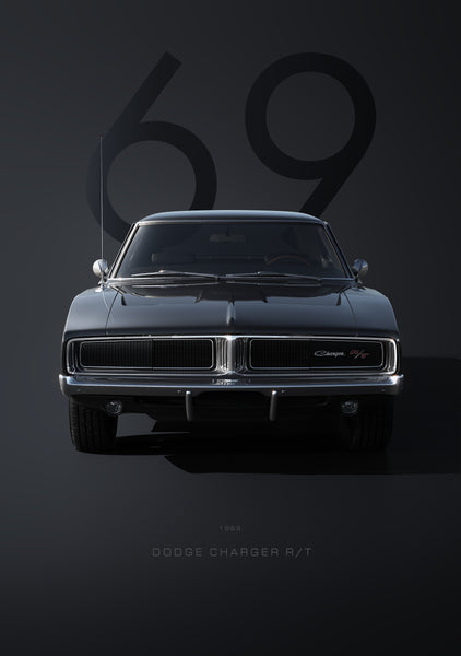 Bil Plakat 125 - Dodge Charger RT (1969)