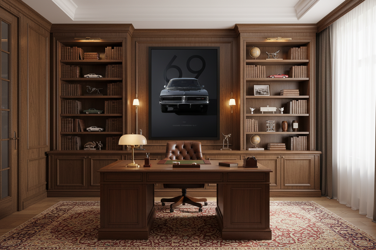 Bil Plakat 125 i kontor