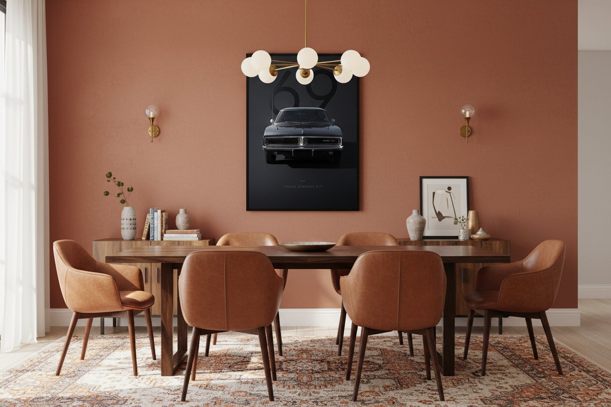 Bil Plakat 125 i spisestue