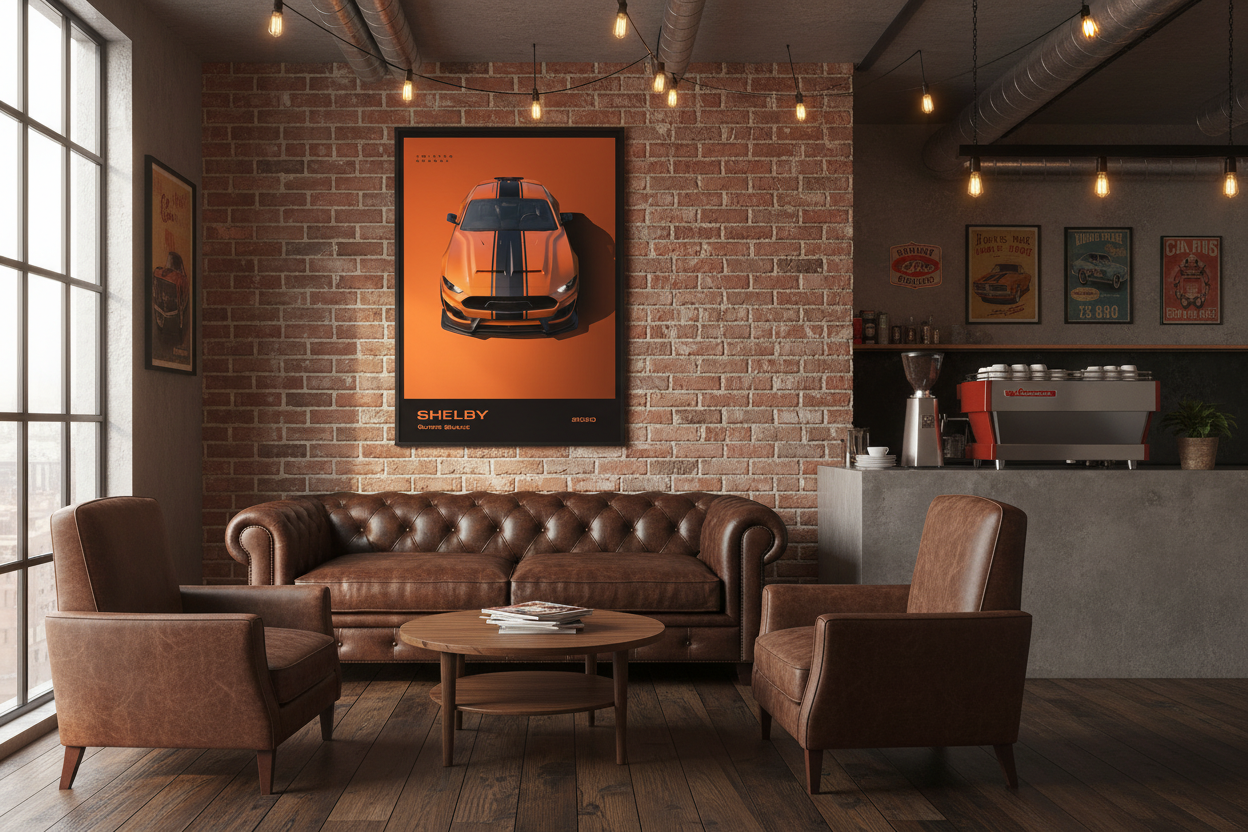 Bil Plakat 126 i cafe