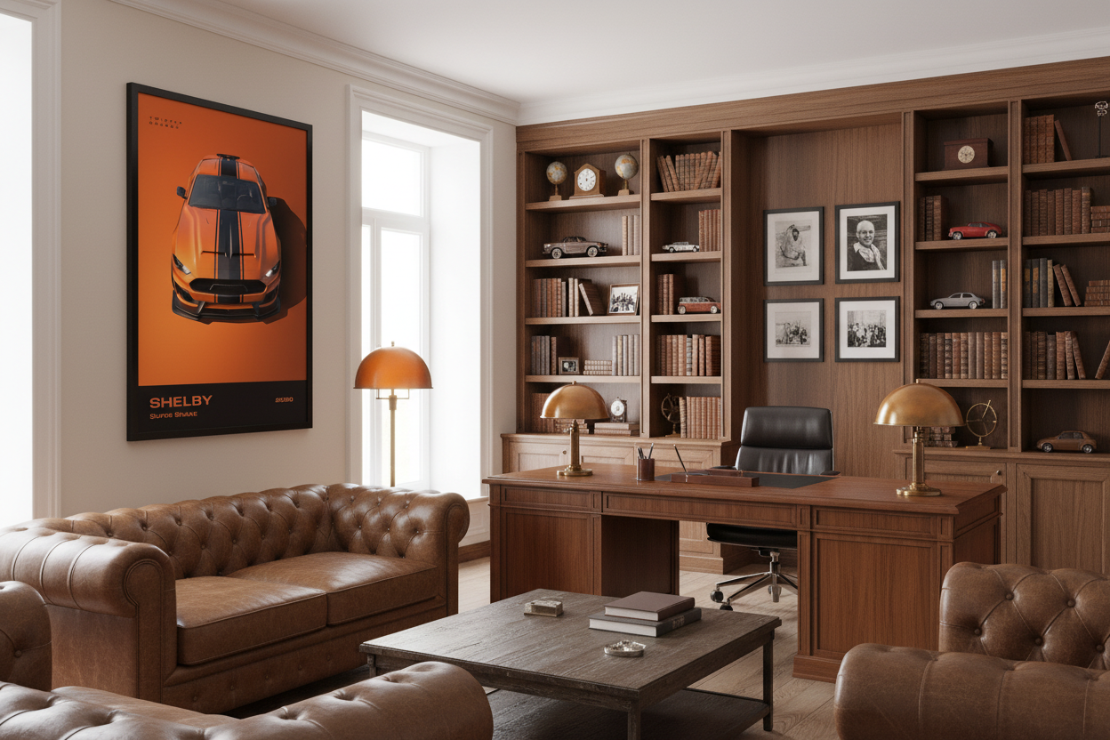 Bil Plakat 126 i kontor