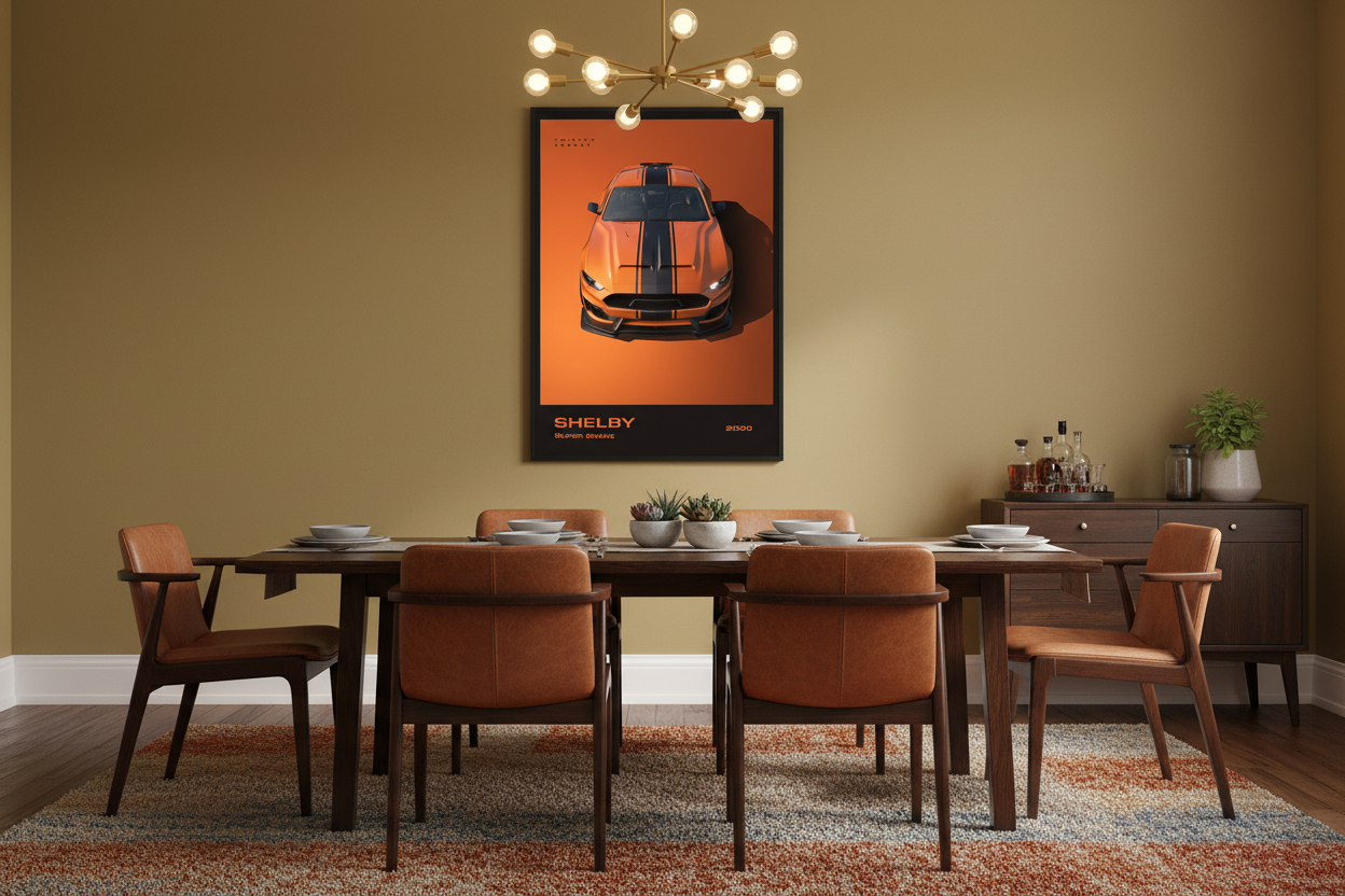 Bil Plakat 126 i spisestue