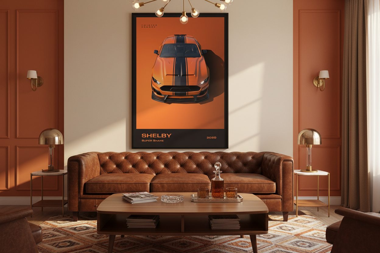 Bil Plakat 126 i stue