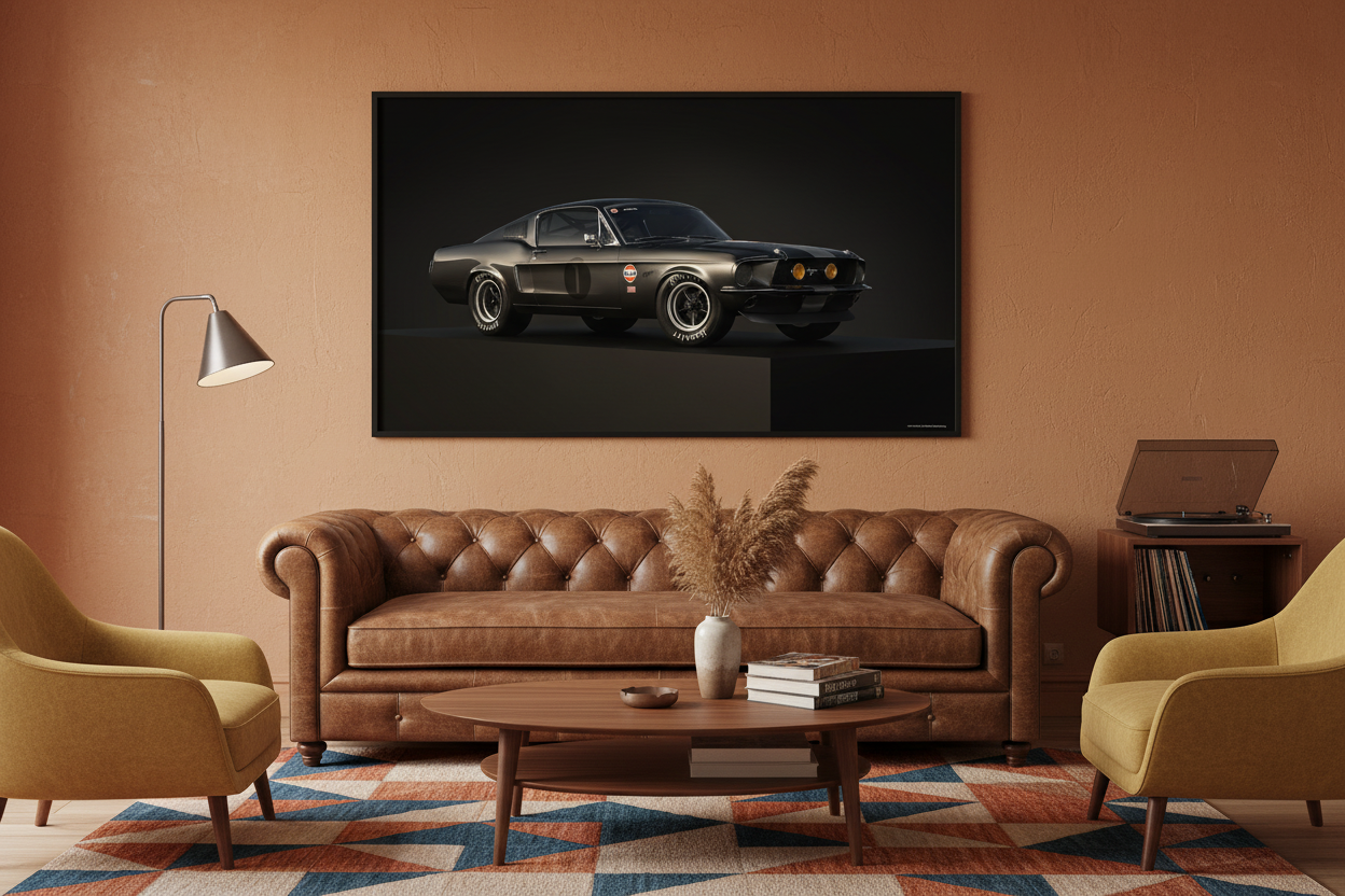 Bil Plakat 127 i stue