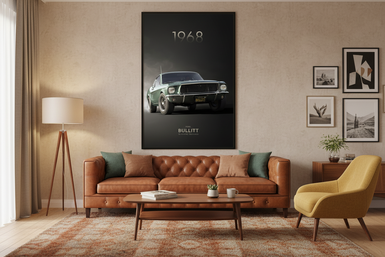 Bil Plakat 128 i stue