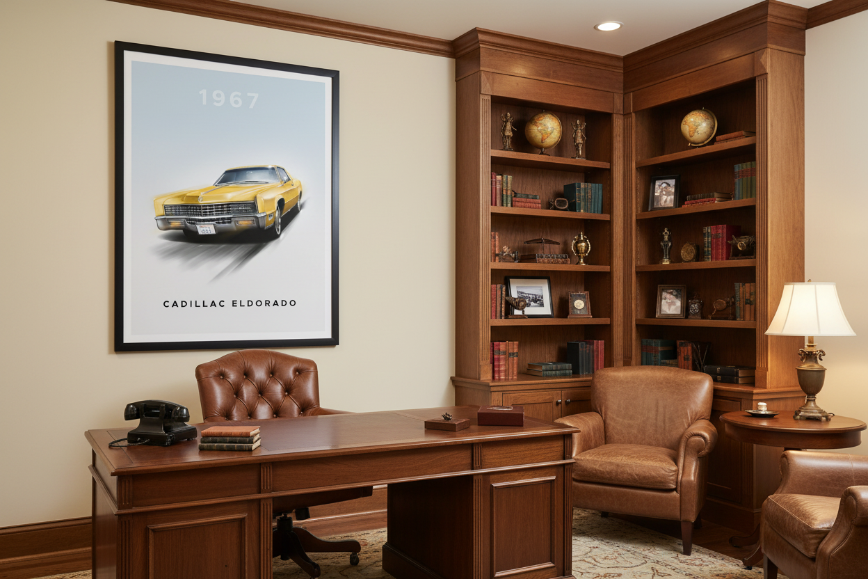 Bil Plakat 129 i kontor