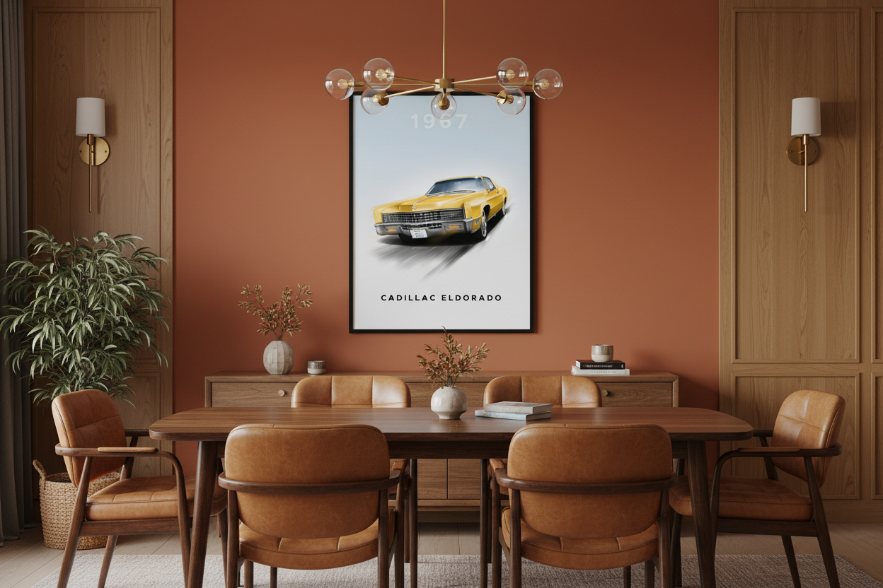 Bil Plakat 129 i spisestue