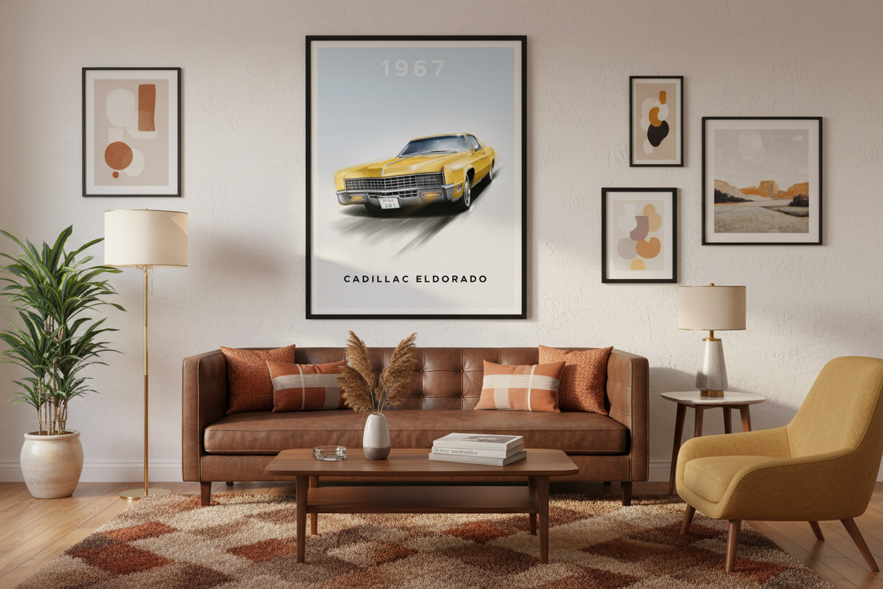 Bil Plakat 129 i stue