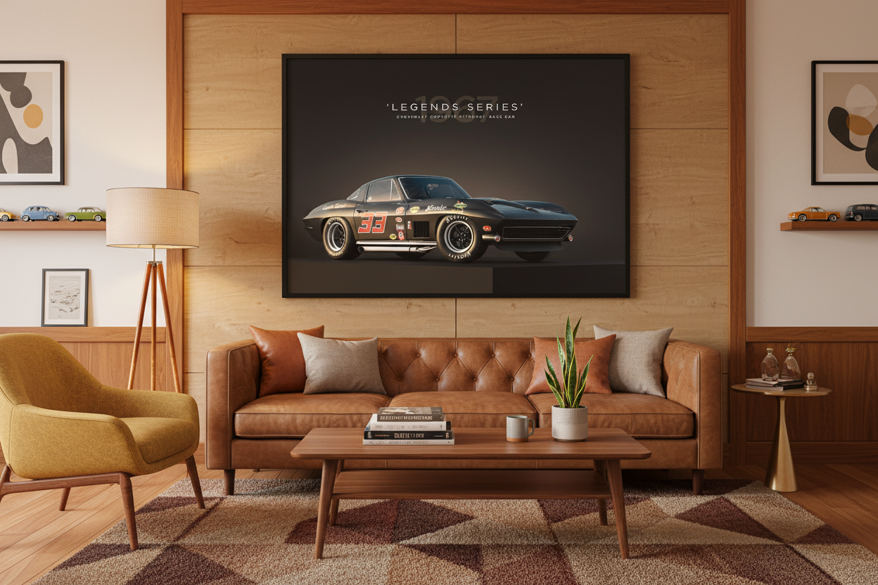 Bil Plakat 130 i stue