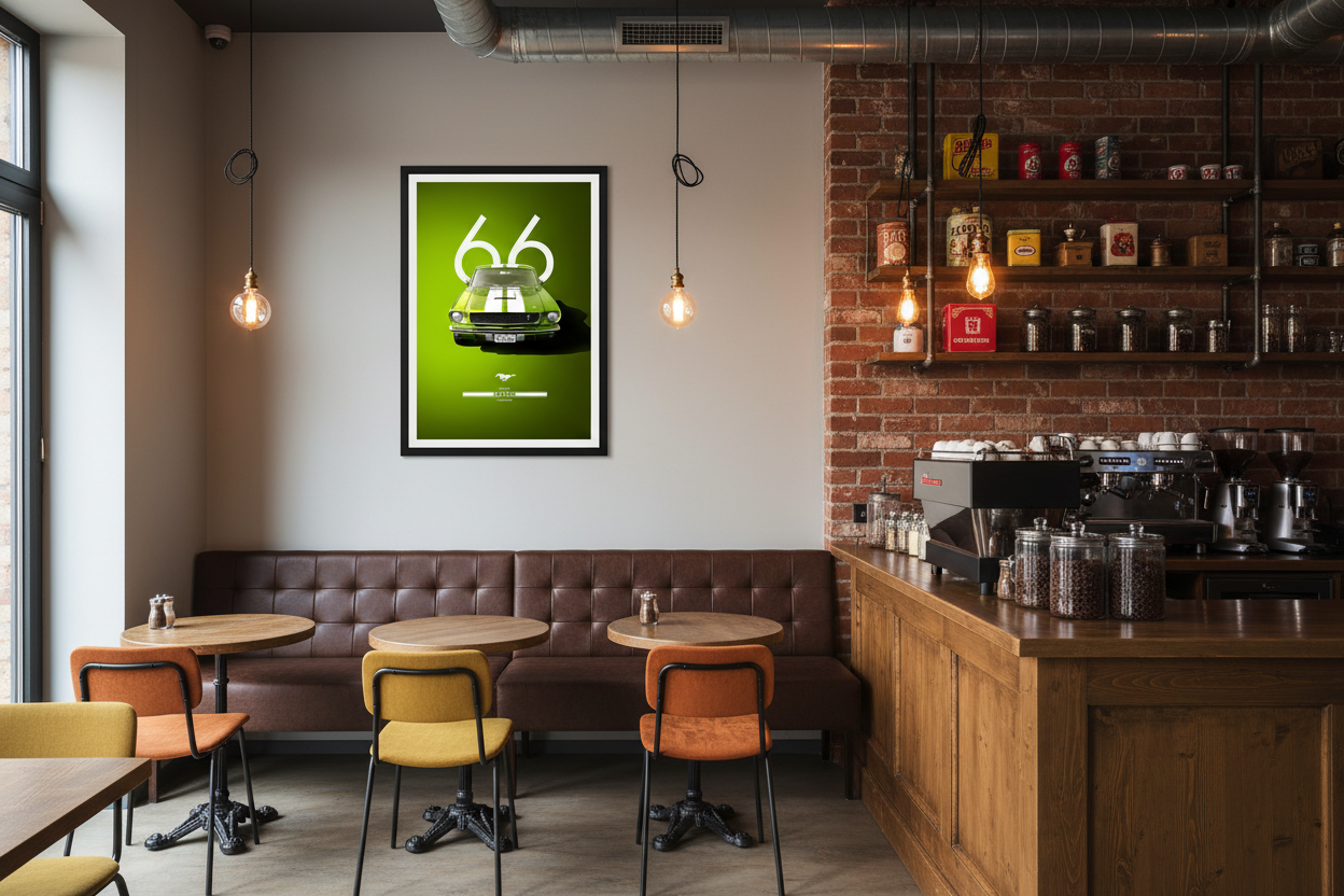 Bil Plakat 131 i cafe