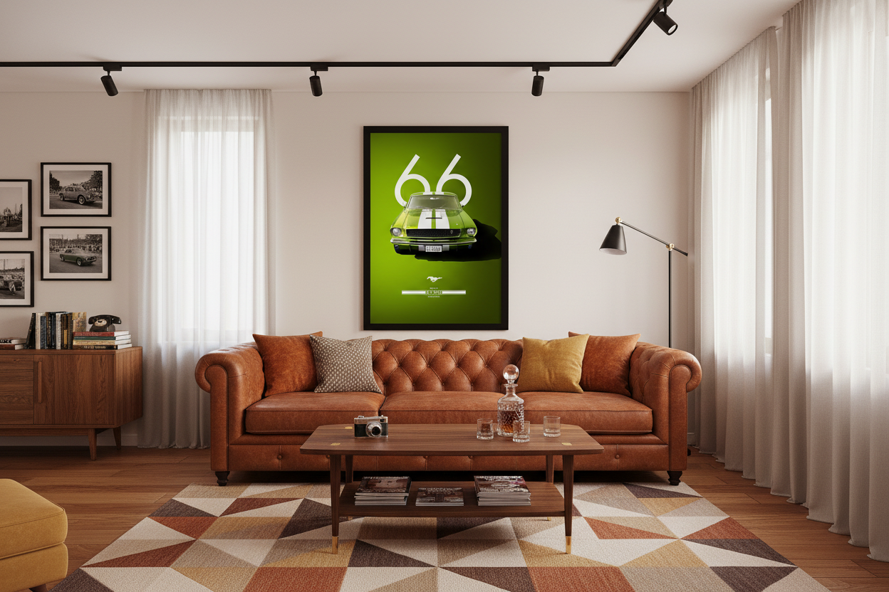 Bil Plakat 131 i stue