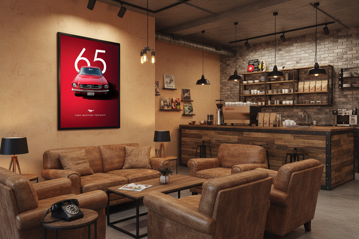 Bil Plakat 132 i cafe