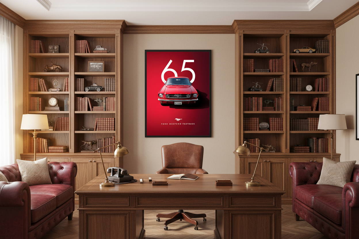 Bil Plakat 132 i kontor