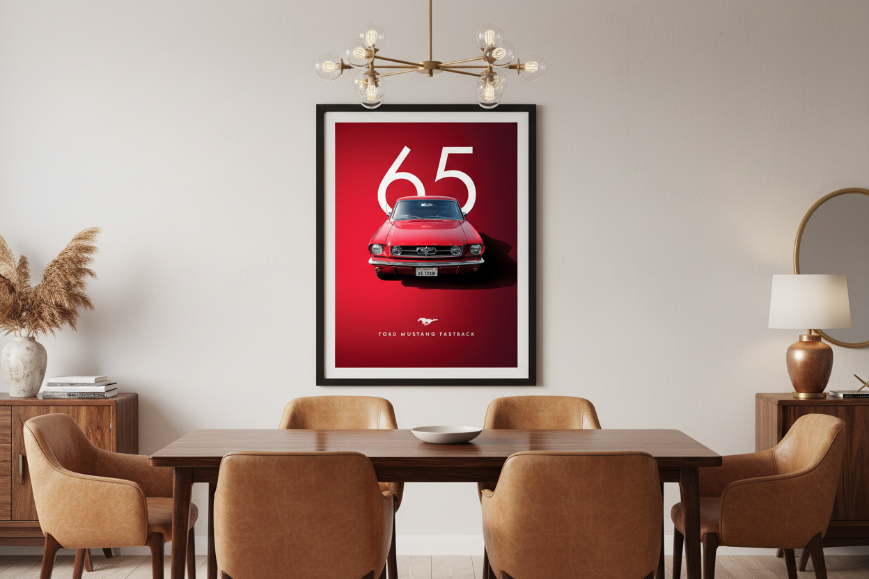 Bil Plakat 132 i spisestue