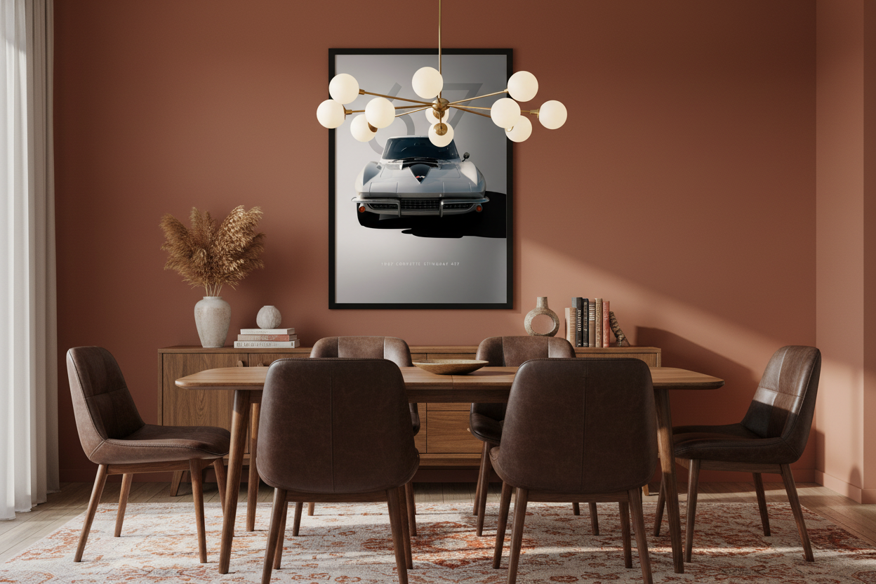 Bil Plakat 133 i spisestue