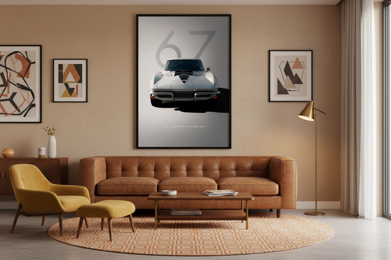 Bil Plakat 133 i stue