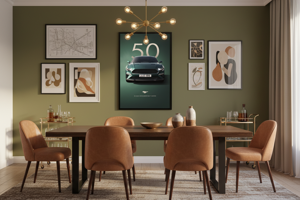 Bil Plakat 134 i spisestue