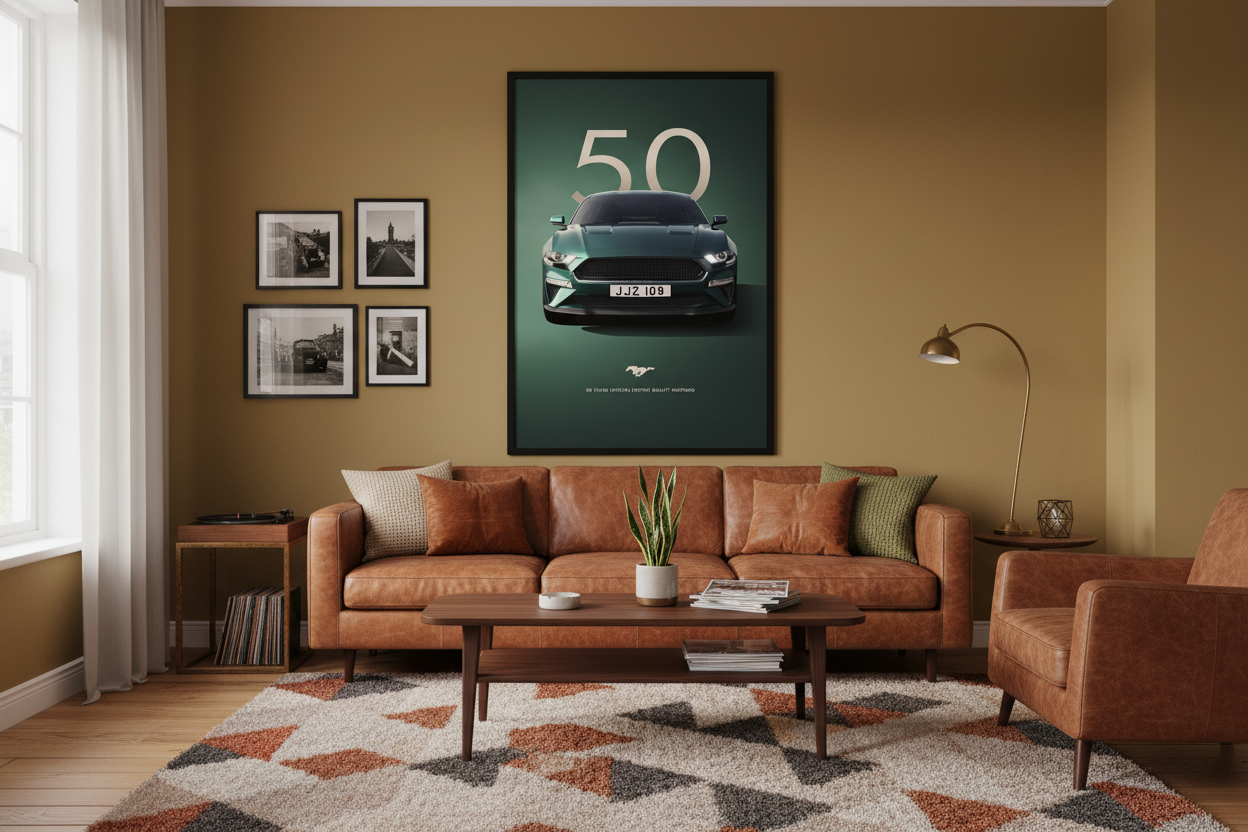 Bil Plakat 134 i stue