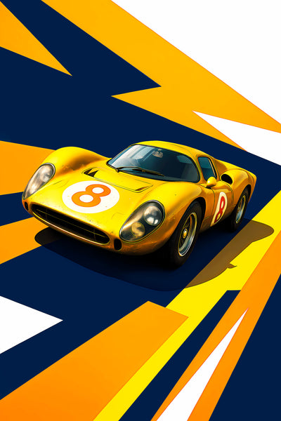 Bil Plakat 90 - Ferrari 250 GTO