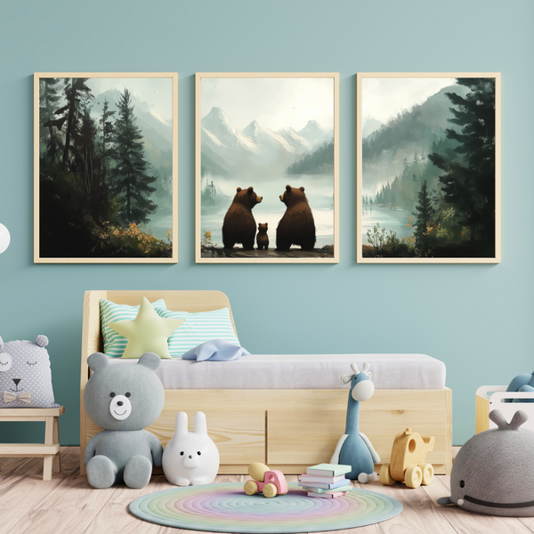 Bjørnefamilien Plakatsæt