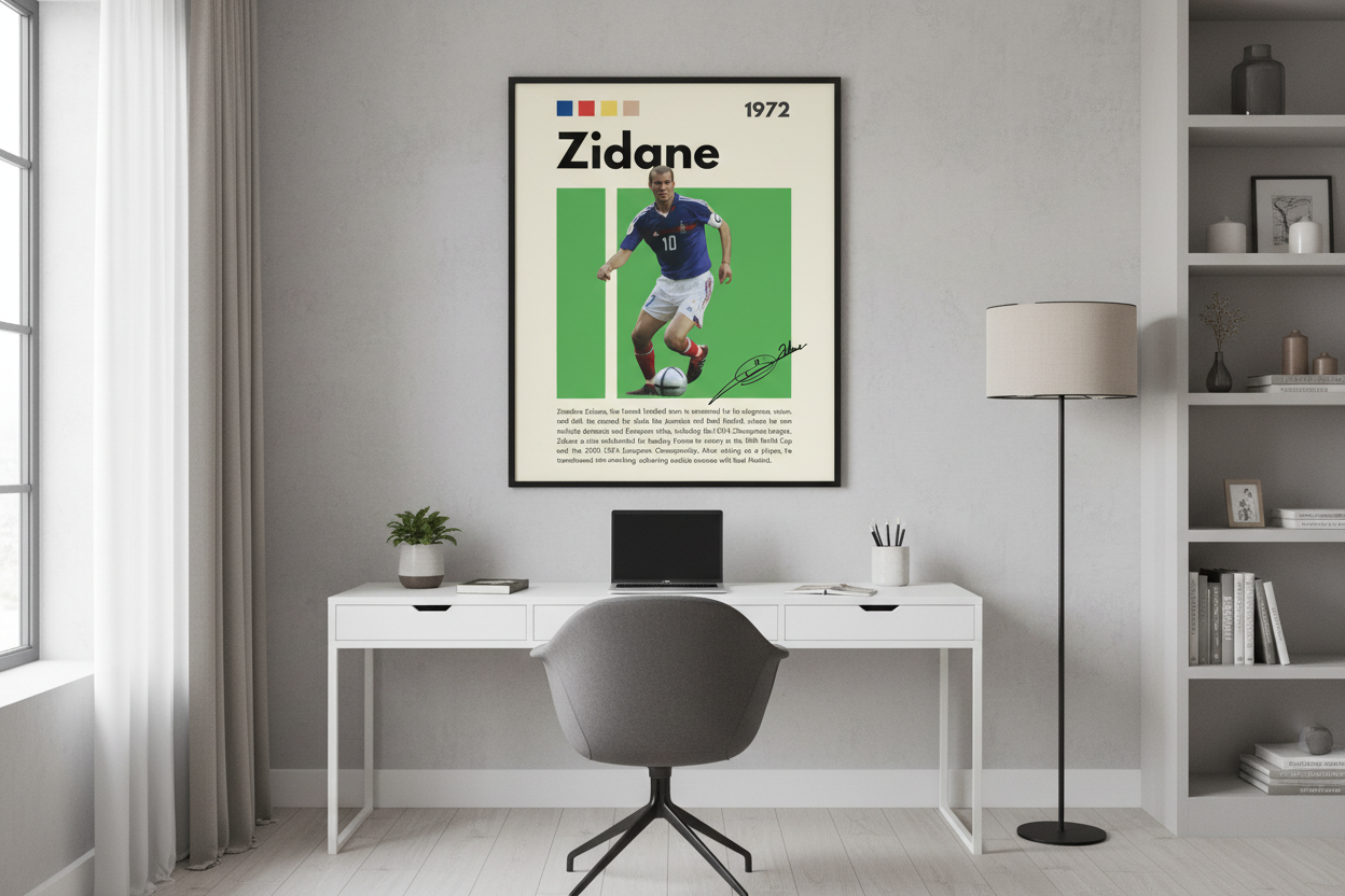 Fodbold Plakat 1 i hjemmekontor