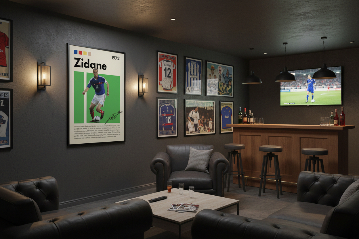 Fodbold Plakat 1 i man cave