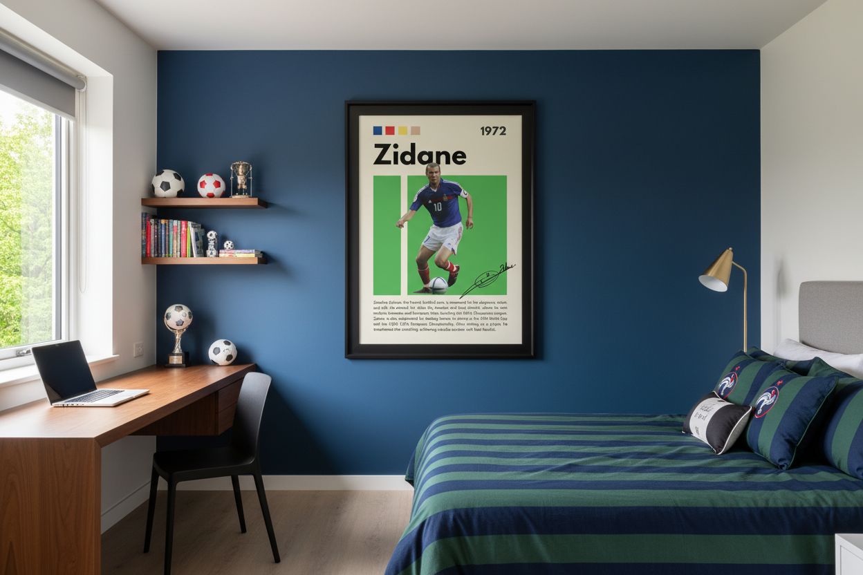 Fodbold Plakat 1 i soveværelse