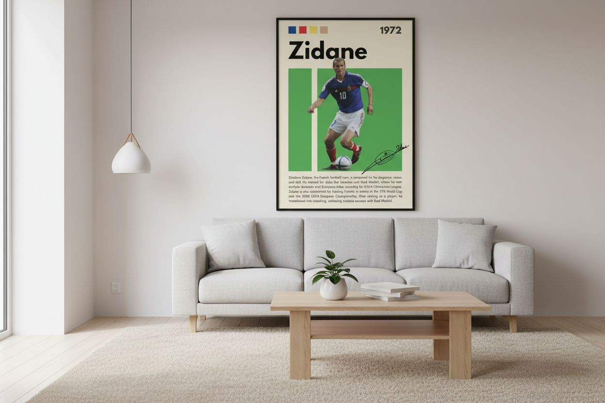 Fodbold Plakat 1 i stue