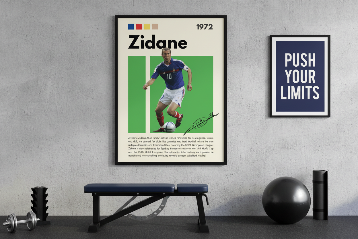 Fodbold Plakat 1 i træningsrum