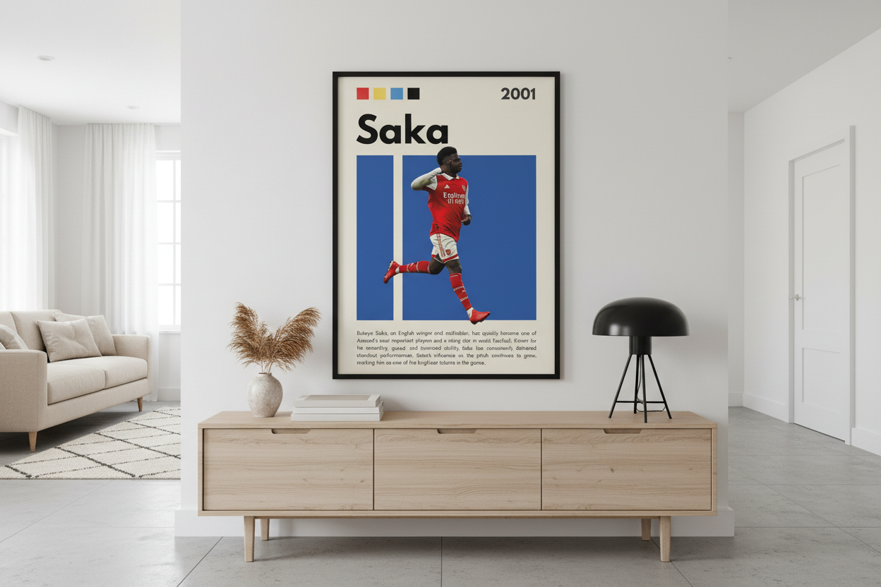 Fodbold Plakat 10 i moderne dansk hjem