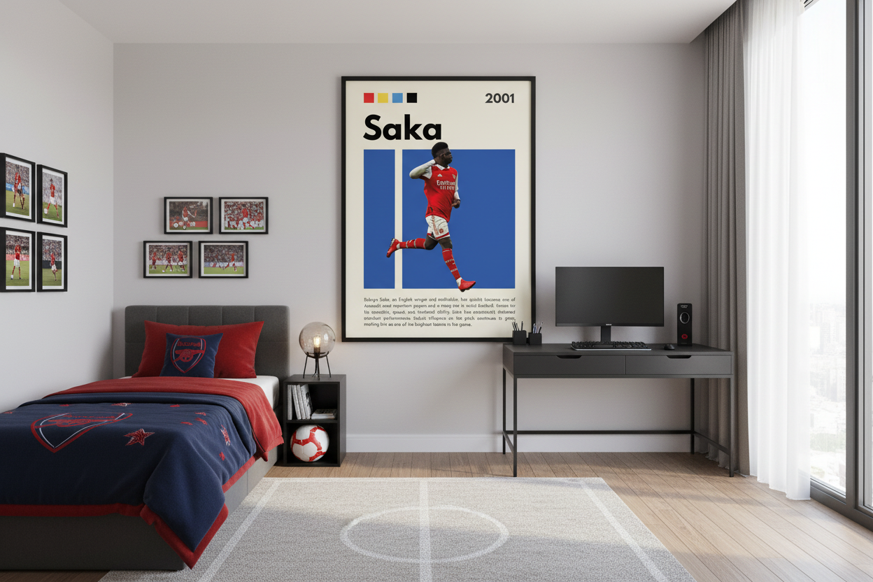 Fodbold Plakat 10 i teenageværelse