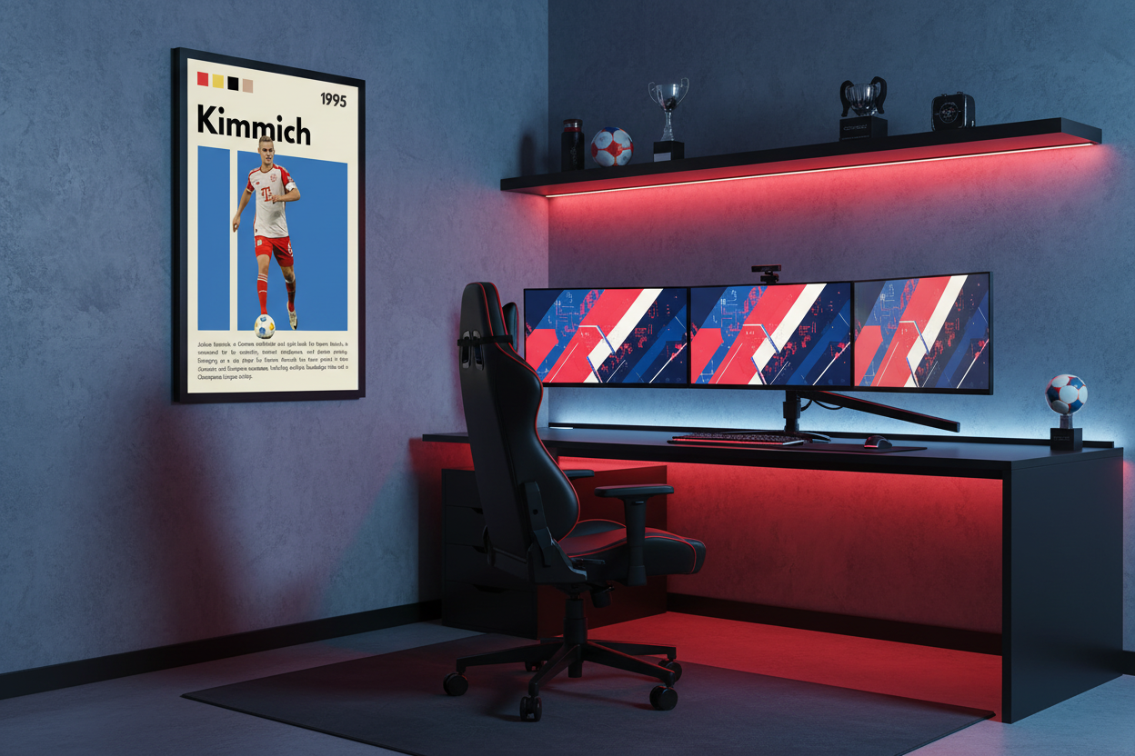 Fodbold Plakat 11 i gaming-værelse
