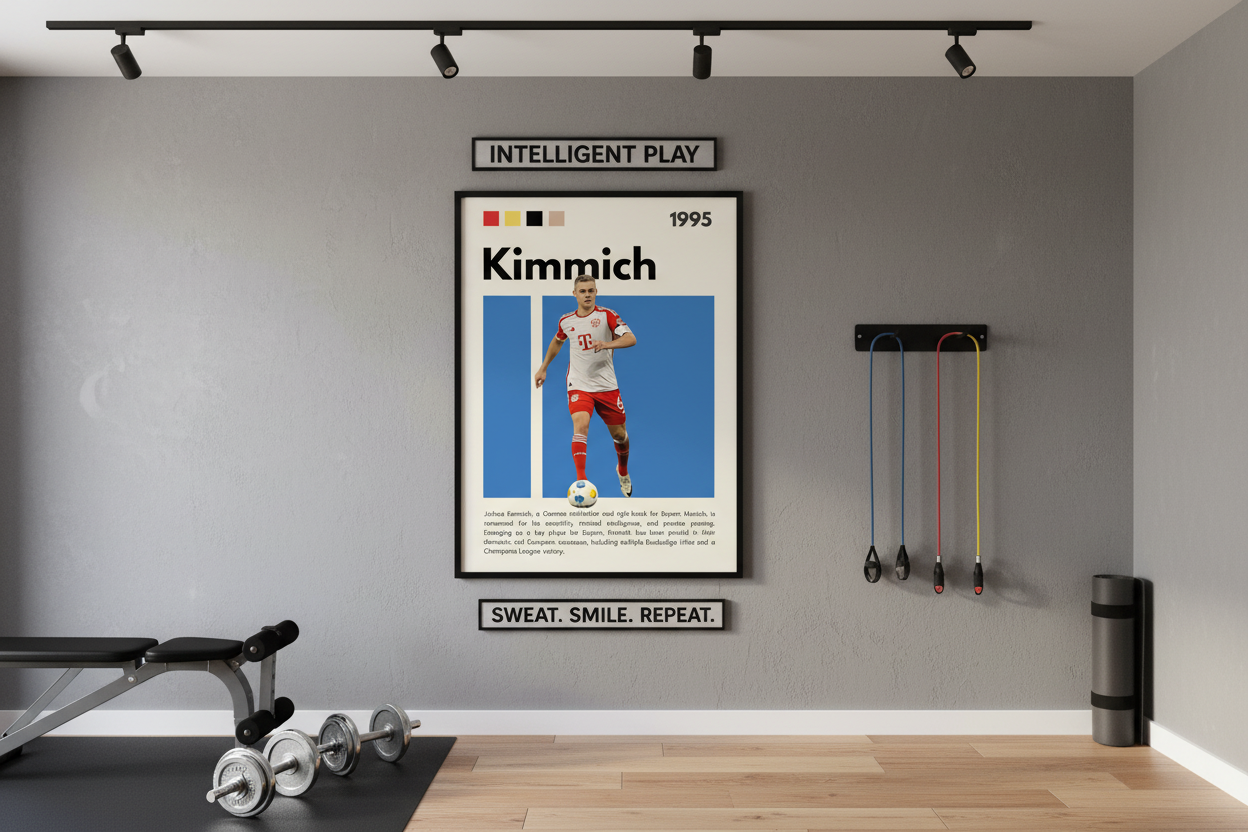 Fodbold Plakat 11 i træningsrum