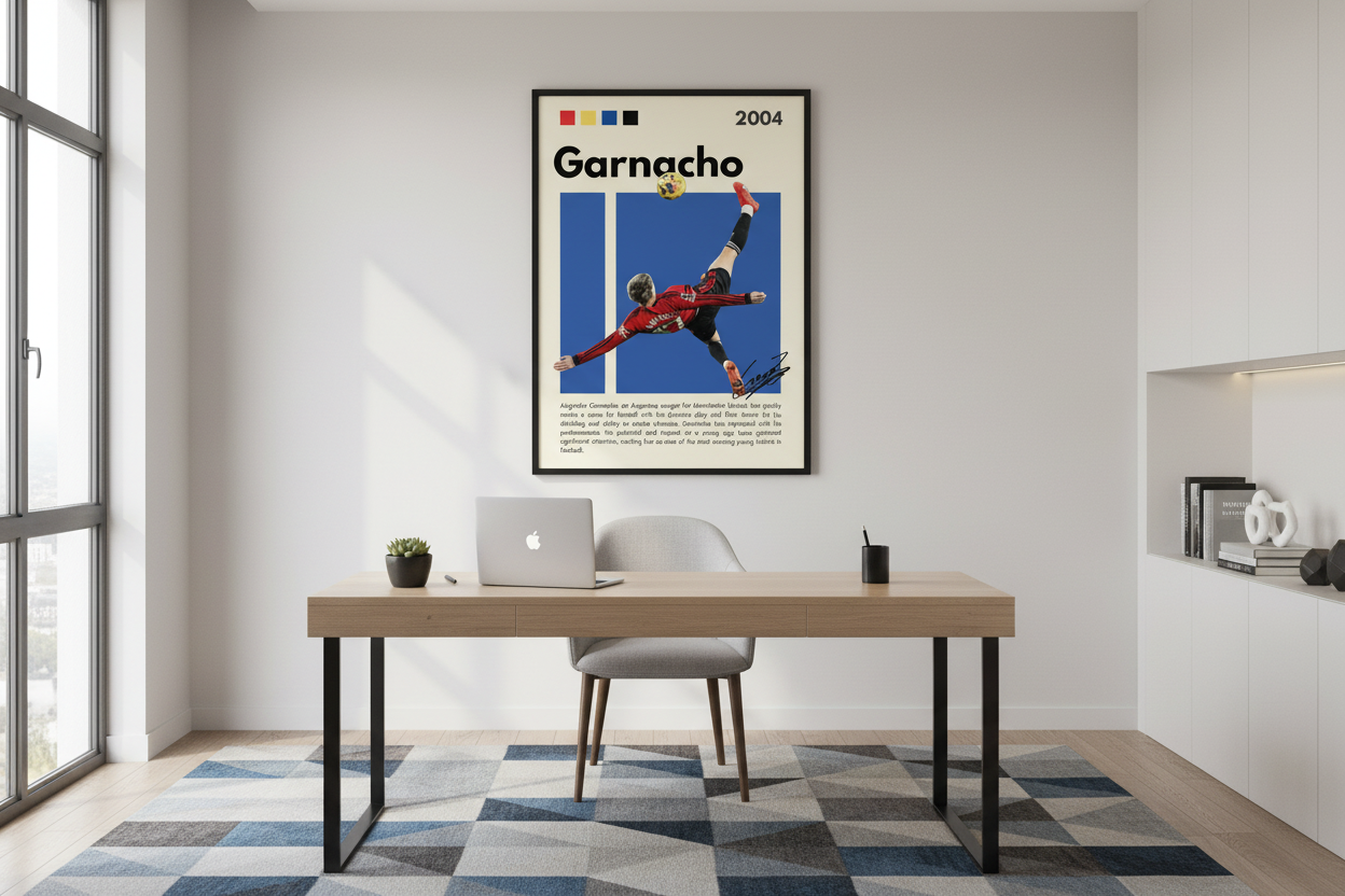 Fodbold Plakat 14 i hjemmekontor