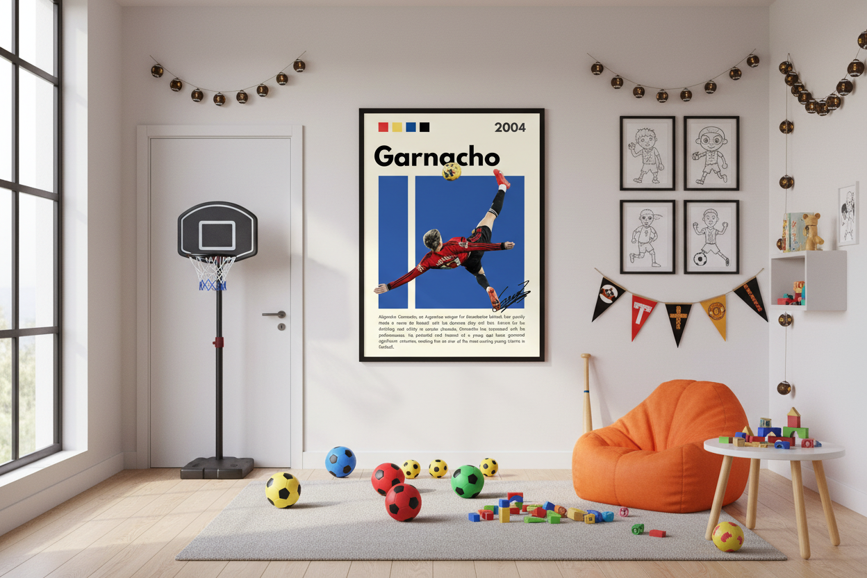 Fodbold Plakat 14 i legeværelse