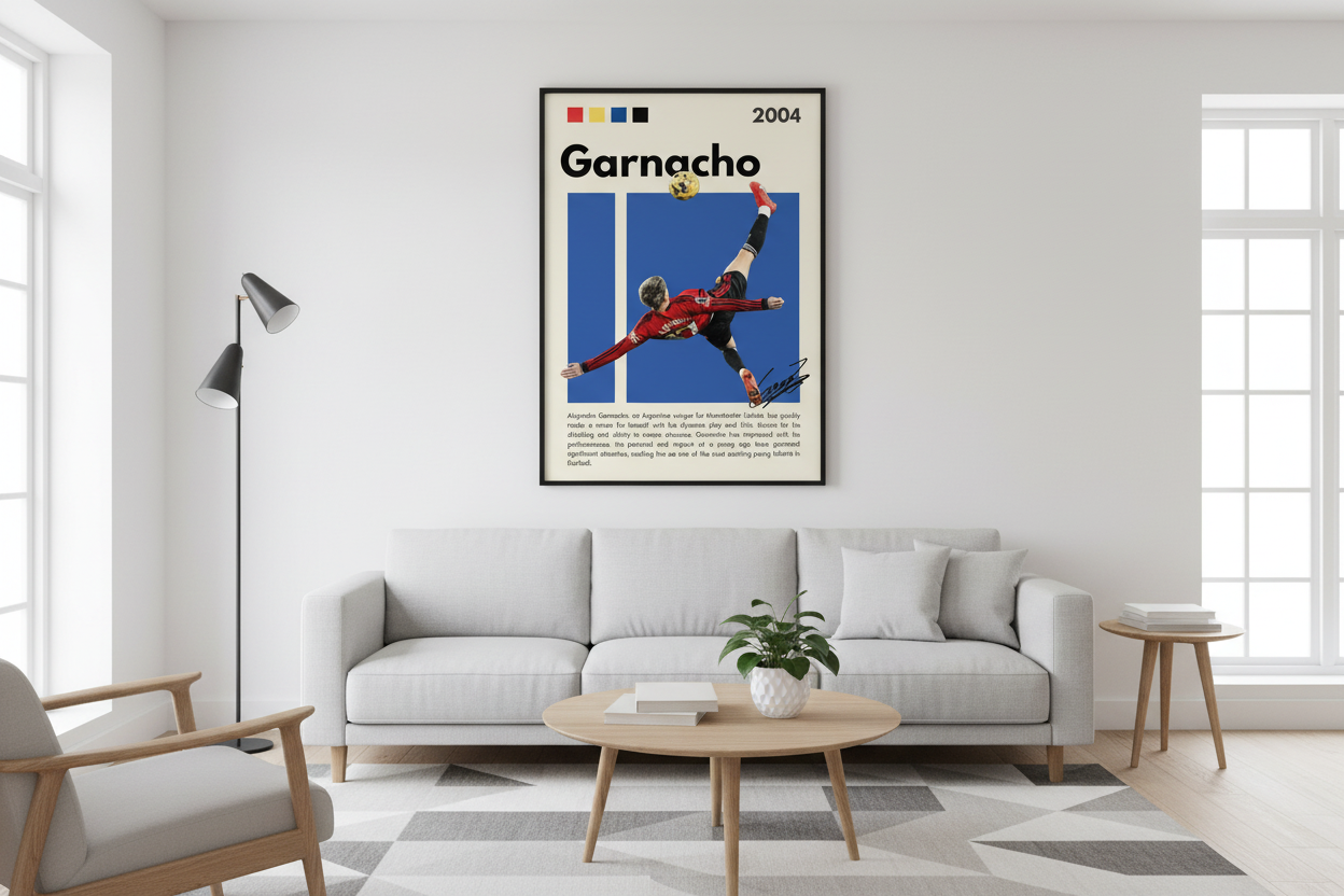 Fodbold Plakat 14 i moderne dansk hjem