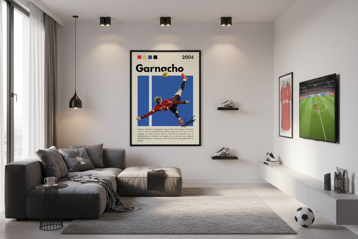 Fodbold Plakat 14 i spillerværelse