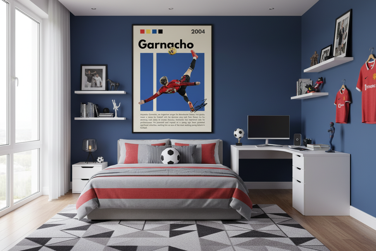 Fodbold Plakat 14 i teenageværelse