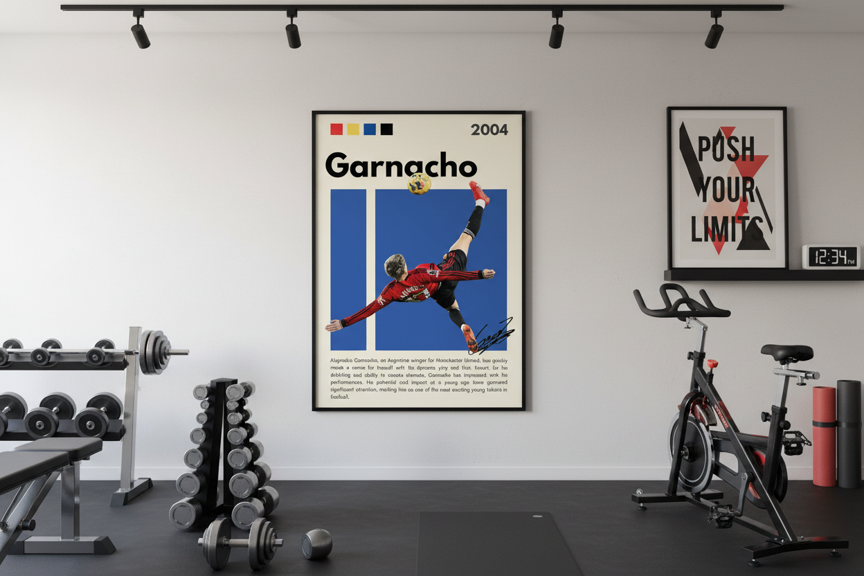 Fodbold Plakat 14 i træningsrum