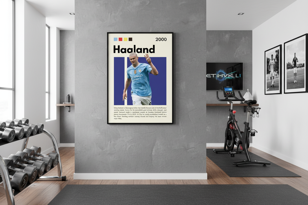Fodbold Plakat 15 i træningsrum