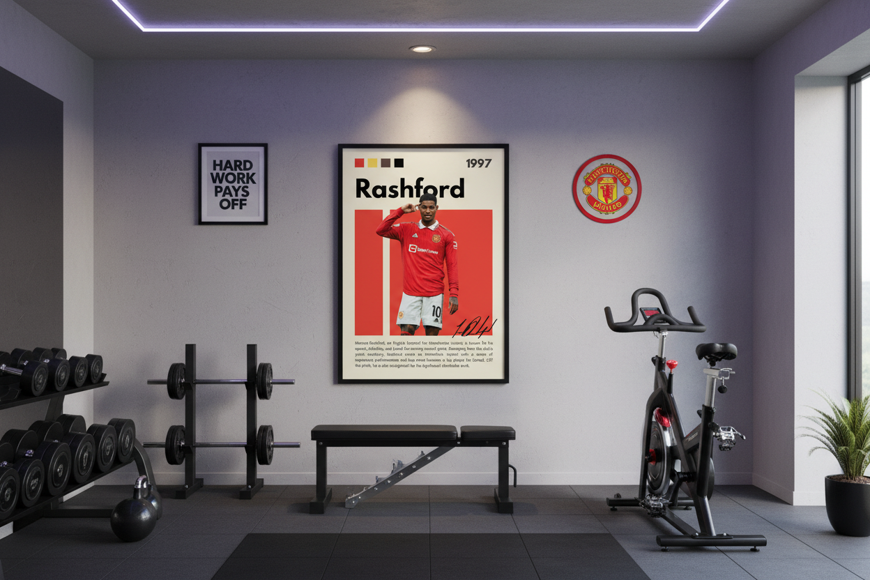 Fodbold Plakat 16 i træningsrum