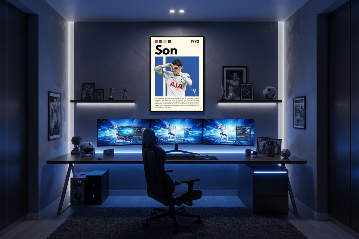 Fodbold Plakat 19 i gaming-værelse