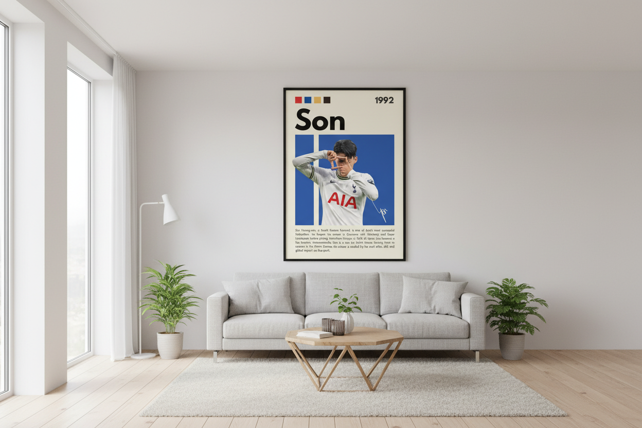 Fodbold Plakat 19 i nordisk stue