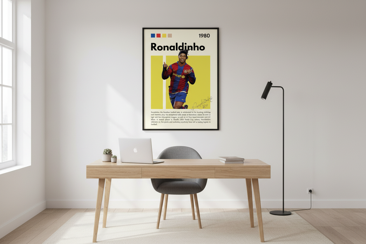 Fodbold Plakat 2 i hjemmekontor