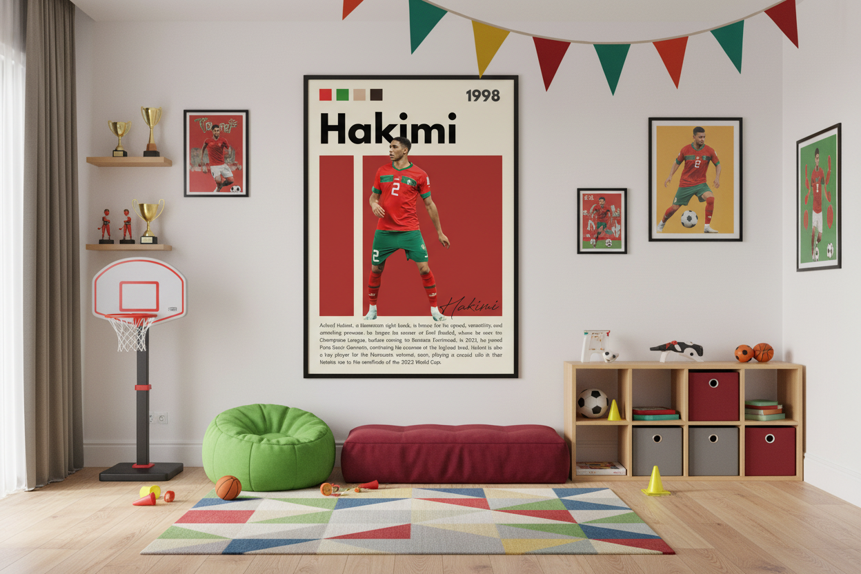 Fodbold Plakat 20 i legeværelse