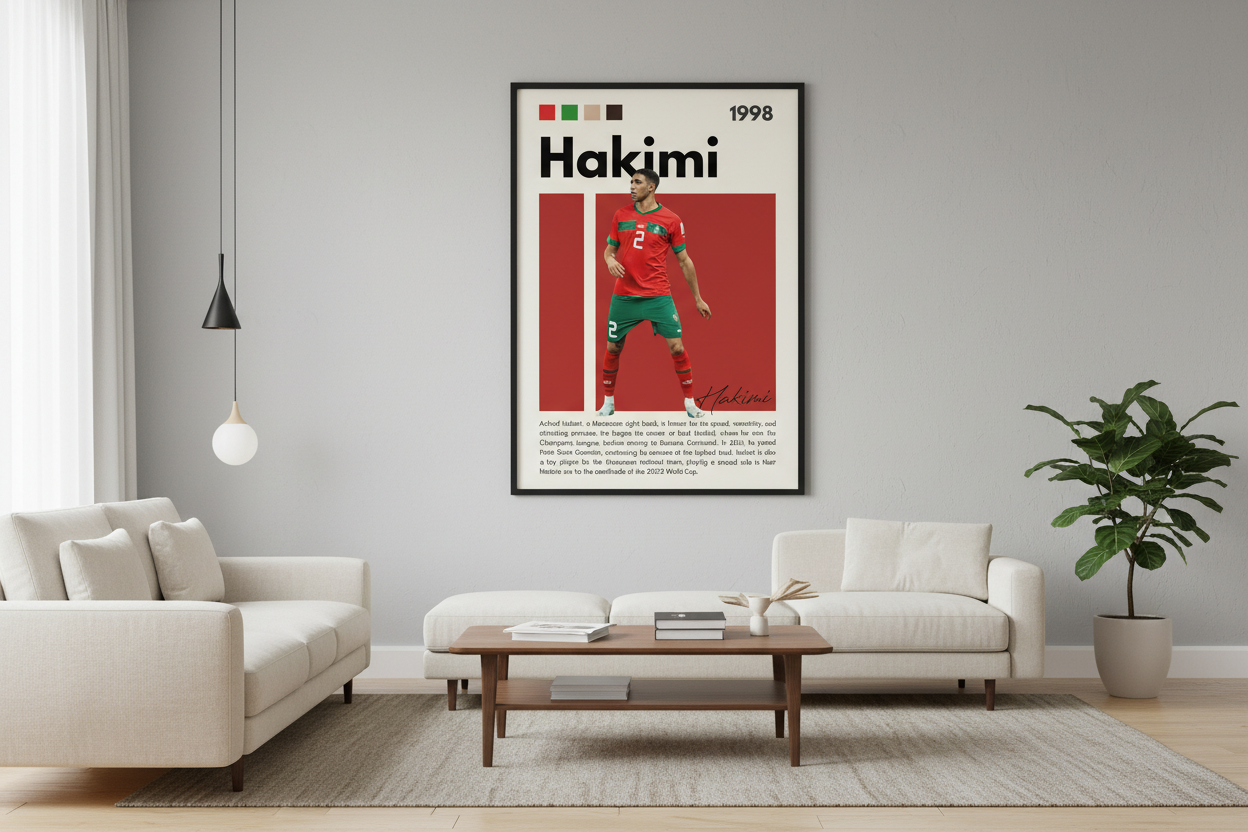 Fodbold Plakat 20 i stue