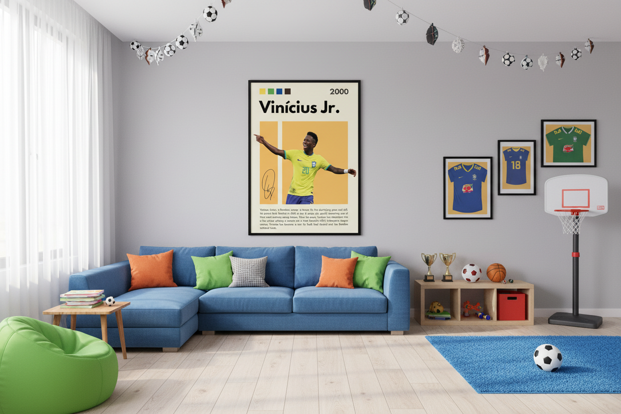 Fodbold Plakat 21 i legeværelse