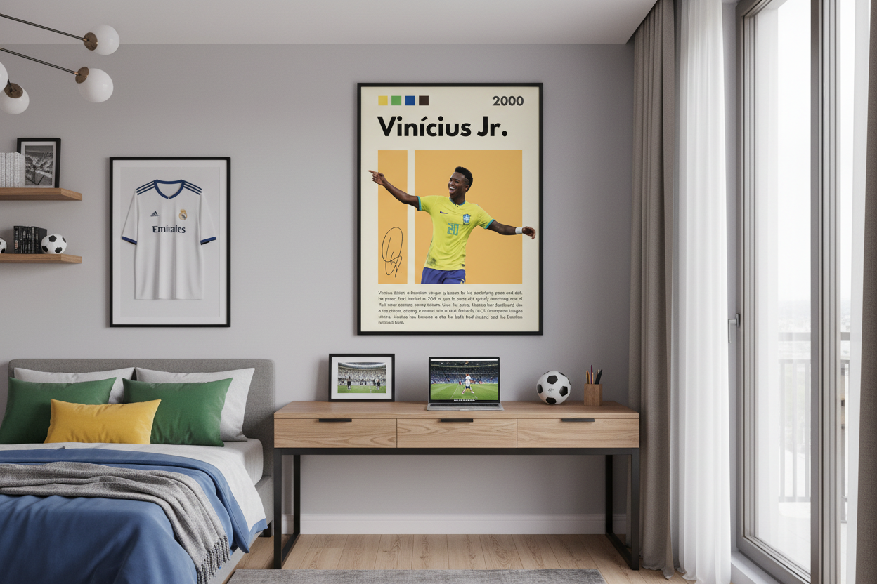 Fodbold Plakat 21 i ungdomsværelse